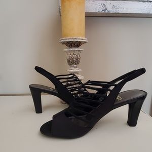 IMPO FLEX VINE BLACK HEELS SIZE 7.5M OPEN TOES